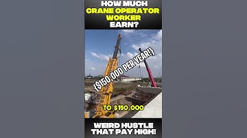 Crane Operator Salary in the USA: The Blue-Collar Job That Pays $150K+ # #constructionjobs #shorts