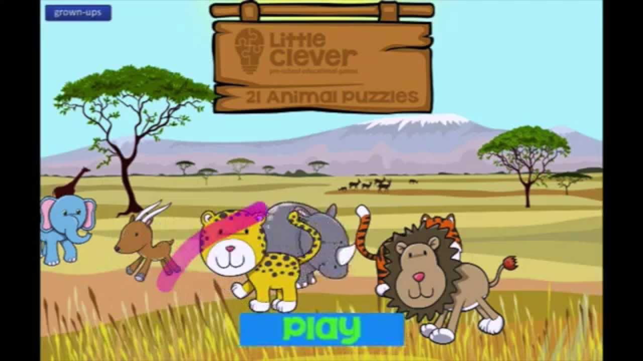 21 animal puzzles for
