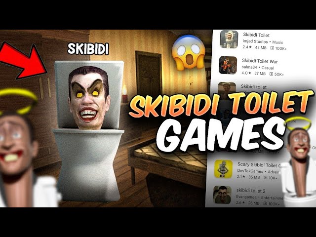 Testando os Melhores Jogos do Skibidi Toilet 🧔🔫🚽 