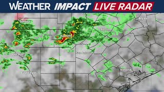 Active radar as thunderstorms roar over Hill County ahead of winter storm