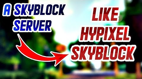 A SKYBLOCK SERVER LIKE HYPIXEL SKYBLOCK FOR MINECRAFT PE | OP SKYBLOCK SERVER | MS GAMER |