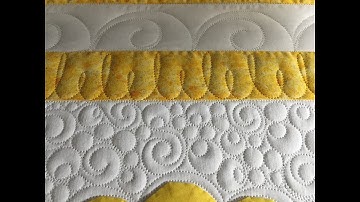 Quilting Clamshells on the Longarm with a Ruler