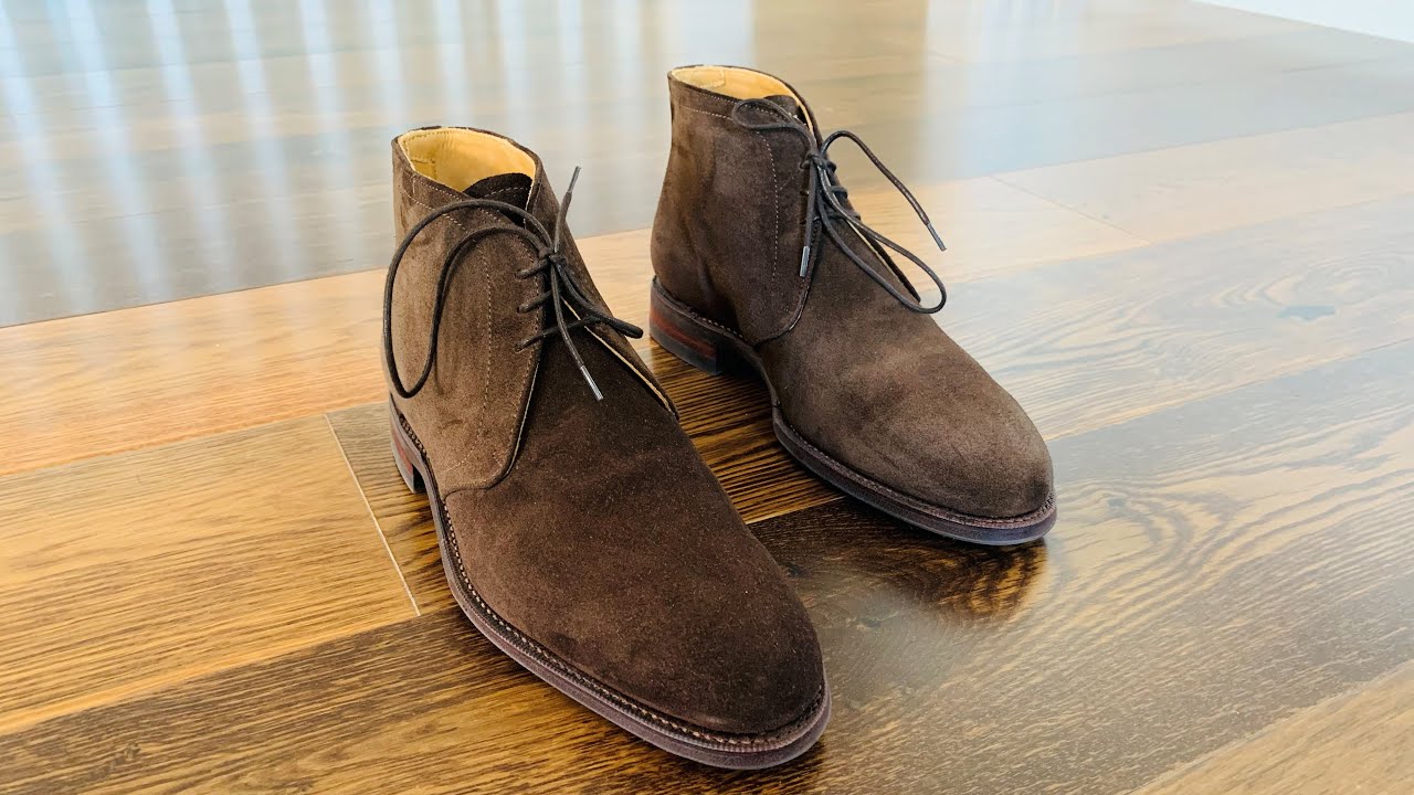 Meermin Suede Chukka Boots - 101468 - BROWN SUEDE – E - YouTube