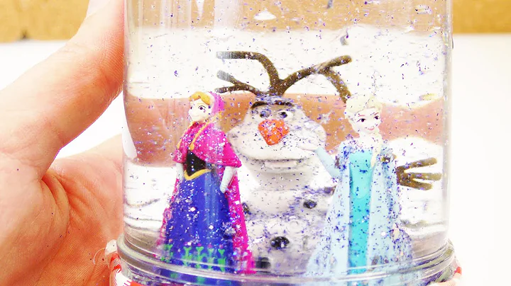 Frozen Eiskniging Glitzer Schneekugel basteln | to...