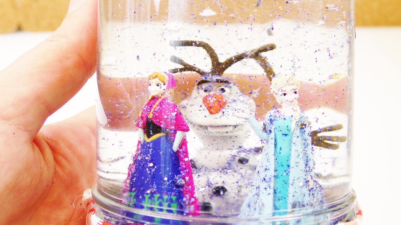 Schneekugel Basteln Kindergeburtstag dansenfeesten