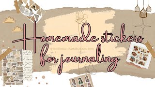 How to make Journal Stickers at home✂️ + Journaling Session (Calm & Soft) screenshot 2