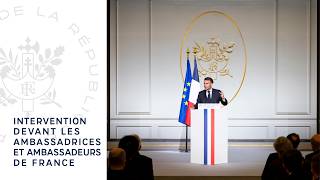Intervention devant les Ambassadrices et Ambassadeurs de France.