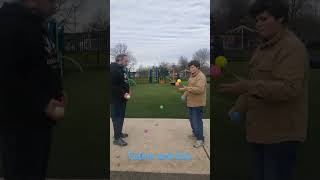 Bouncing with my boy Sam #juggler #juggling #eugeneoregon #win #dailydose #madjuggler #bouncejuggler