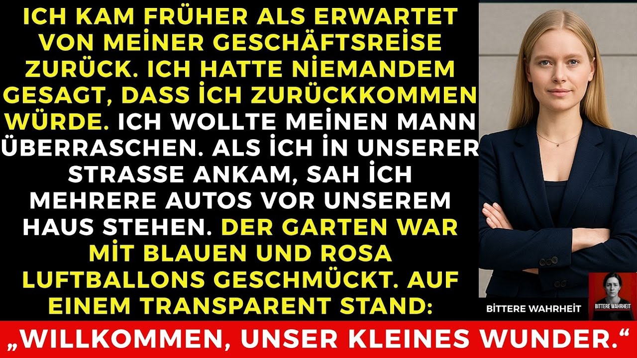 Ich kam früher von meiner Geschäftsreise zurück – ohne es meinem Mann zu sagen