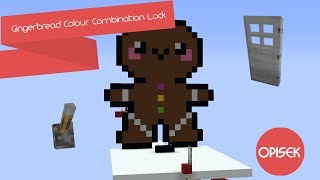 Gingerbread Colour Combination Lock | Christmas Countdown Day 10 | Minecraft Redstone