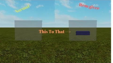 How to make a custom item giver (ROBLOX STUDIO)