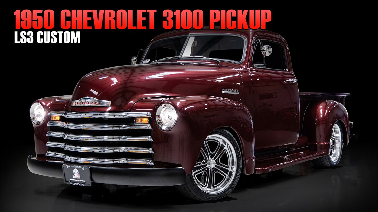 1950y CHEVROLET 3100！！ PICKUP！！ 1950 Chevrolet 3100 Pickup LS3 Custom - YouTube