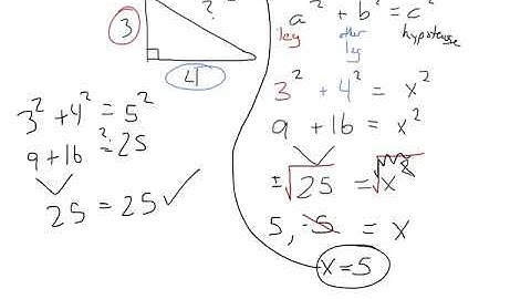 Pre-algebra - 9.3 - The Pythagorean theorem