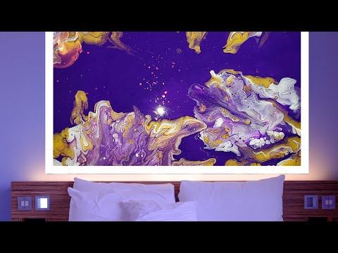 HBCU THEMED ART 3 part series|Abstract Fluid Art| Purple Haze @SimplyTenn
