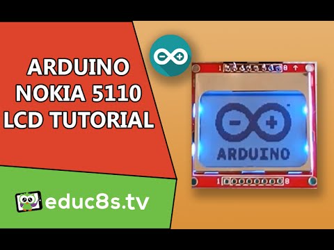 Video: Sådan Tilsluttes LCD-skærm Til Nokia 5110 Til Arduino