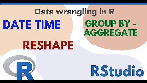 [ Part 4] How to work with DateTime l Extract Day Month| Group By | Aggregate | Reshape | RStudio R