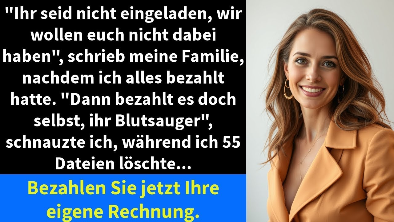 Ihr seid nicht eingeladen, wir wollen euch nicht dabei haben , schrieb meine Familie,