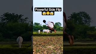 Power of Side flip 😱😲 #sideflips #powerful #shots #viral #shorts