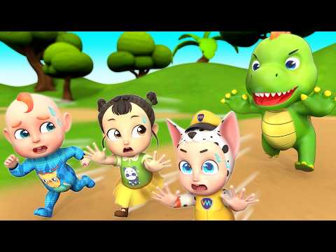Oh No! The Dinosaur Is Coming! 🦖 | Dinosaurs Become Alive! | Rosoo Kids Songs