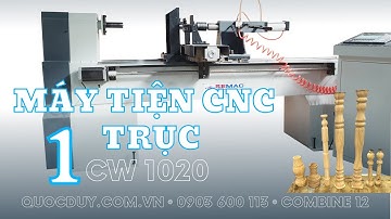 Máy Tiện CNC 1 Trục Tiện Song Cầu Thang Nhanh Chóng | Máy Tiện Gỗ CNC