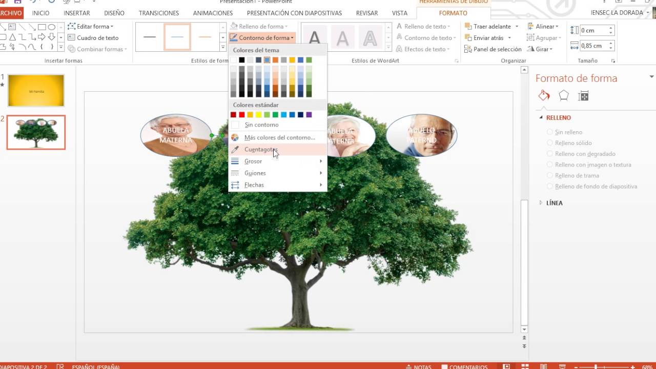 Como Hacer Un Arbol Genealogico En Power Point - Idea de Hacer