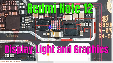 Xiaomi Redmi Note 12 Display Light and Graphics problem | Redmi Note 12 LCD Diagram, jumper ways