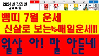 2024 양력 7월 뱀띠 월살 달 제발 말 좀 들어라!! 사주상담  010.5571.9666 / 재물 운명 …