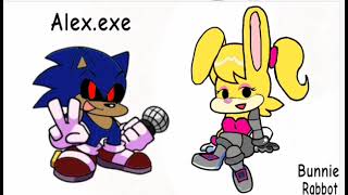 Para Alexgamer 07Alex.exe Y Bunnie Rabbot Al Estilo Friday Night Fukin