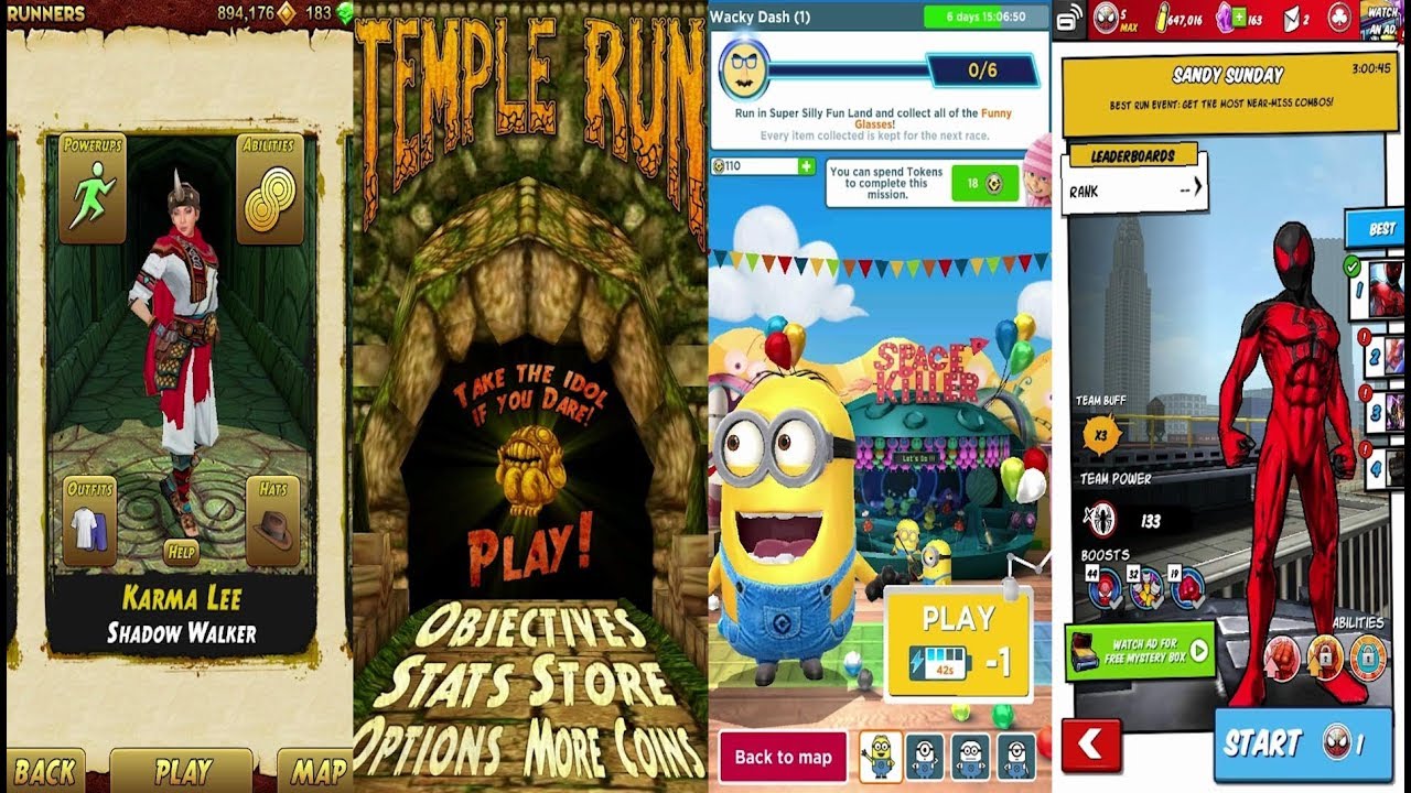 Temple Run 2 Frozen Shadows Vs Temple Run Vs Despicable Me Minion Rush ...