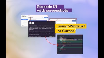 Fix UI bugs in code using screenshots in Windsurf or Cursor