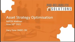 Asset Strategy Optimisation