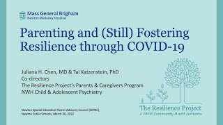 Newton SEPAC Parenting and Still Fostering Resilience through COVID-19