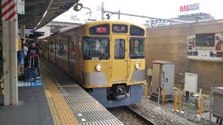 西武新2000系更新車2081F高田馬場駅発車