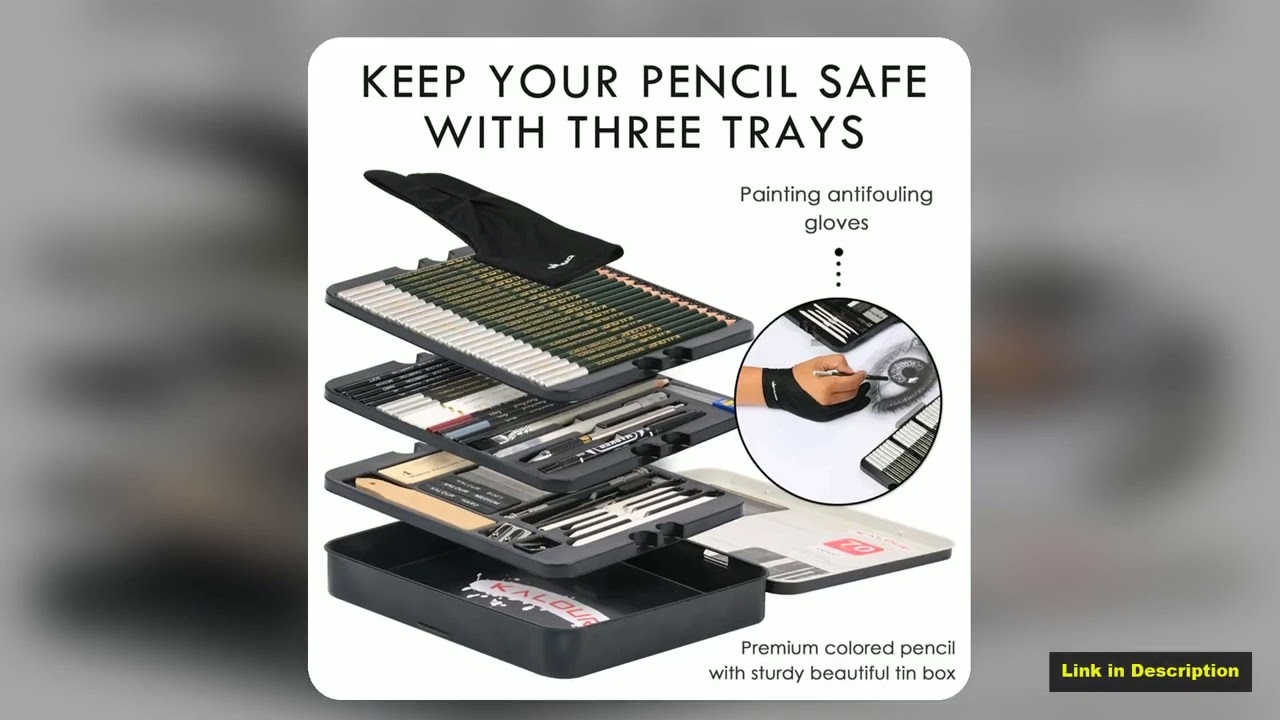 Sketching Pencil Set 7083pcs Professional Drawing Kit Ideal for Drawing Blending Shading Artist