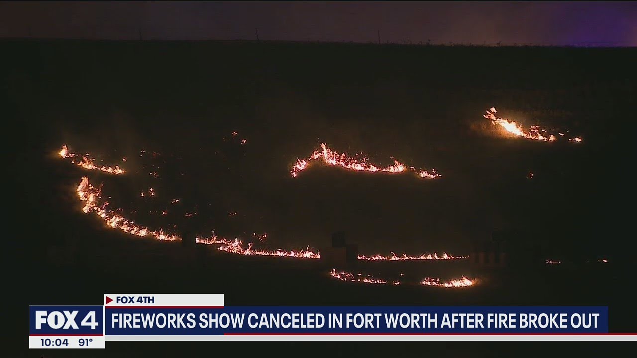 Fort Worth fireworks show ends early because of fire YouTube