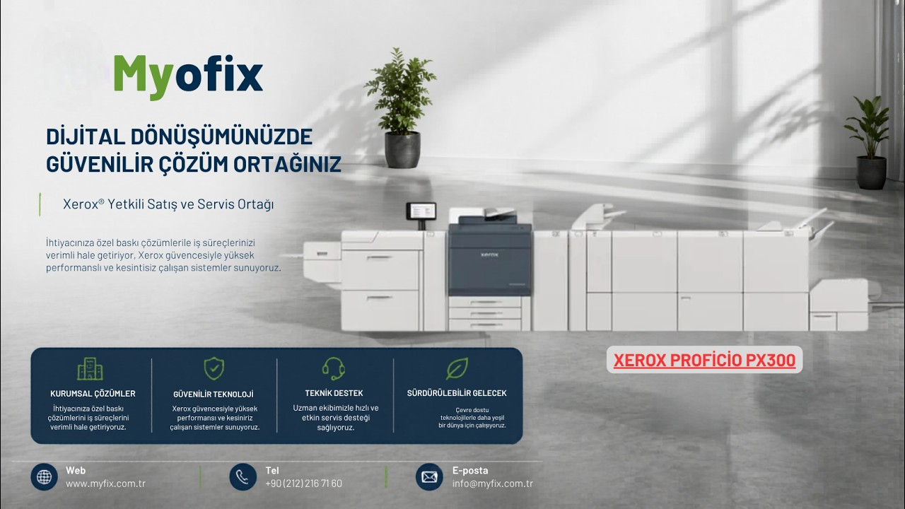 Xerox Proficio PX300 Üretim Baskı Makinesi | Teknik Özellikler ve