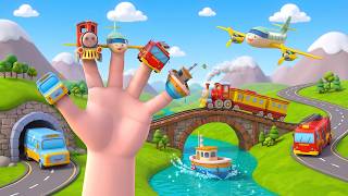 Vehicle Finger Family | Learn Vehicle Name & Enjoy Kids Rhyme | Baby Entertainment | Baby Joy Rhymes