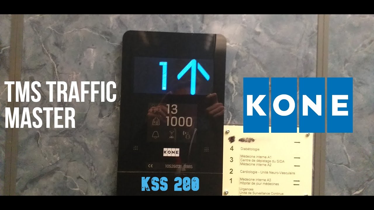 1985 Kone M-series TMS elevators (mod. by Kone in 2015 w/ KSS 280 ...