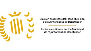 Ple ordinari Ajuntament de Benetússer 30 de Maig de 2024