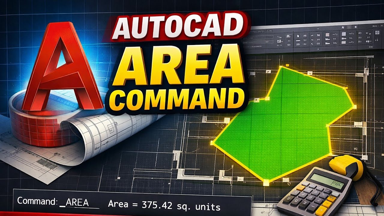 AutoCAD AREA Command Tutorial for Beginners - YouTube