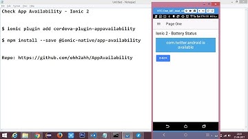 Check App Availability in Ionic 2