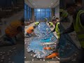 Japanese Night Garden Floor Transformation#epoxyfloor #ai