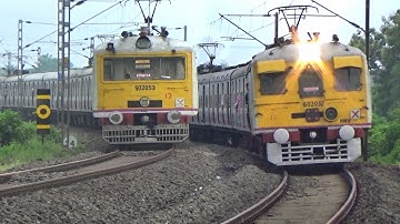 Furious Speedy EMU Trains Crossing Huge Curve Back to Back | Katwa-Bandel Local+Bandel+Katwa Local