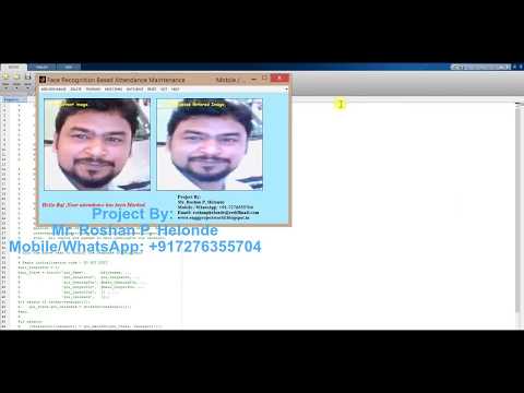 Matlab code for Attendance Maintenance Based Face Recognition using image processing