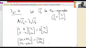 Eigenvalues  and Eigenvectors Systems of Differential Equations Part 1