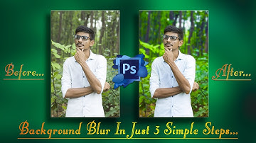 3 simple steps to blur the background in Photoshop tutorial