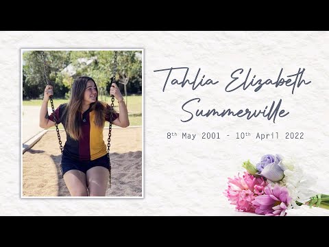 Tahlia Summerville's Funeral Service live-stream