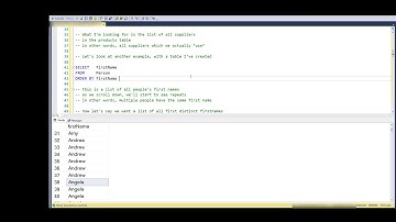 Using DISTINCT in SQL
