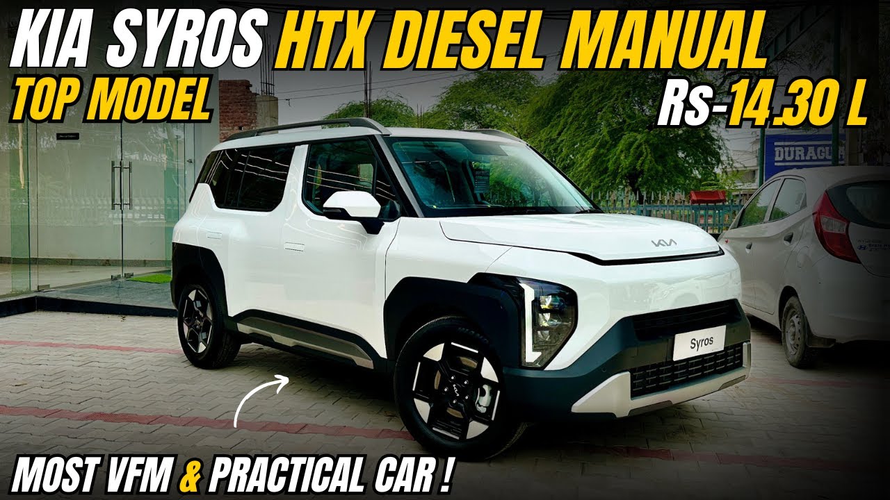 New Kia Syros HTX 2025 Diesel Manual TOP Model🔥  - MOST PRACTICAL CAR UNDER 15 Lakhs #kiasyros2025