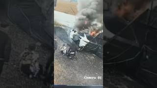 An electric vehicle can catch fire in just 20s